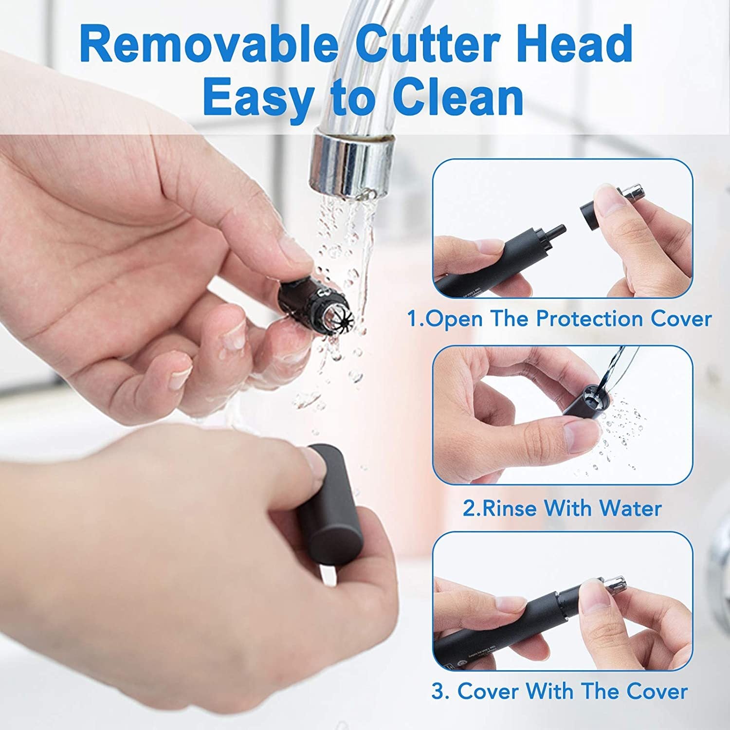 Ear And Nose Hair Trimmer For Men And Women-2020, Professional & Painless Nose Hair Clipper Remover With Stainless Steel Blade & IPX7 Waterproof System Amazon Banned Ear And Nose Hair Trimmer For Men And Women-2020, Professional & Painless Nose Hair Clipper Remover With Stainless Steel Blade & IPX7 Waterproof System Amazon Banned